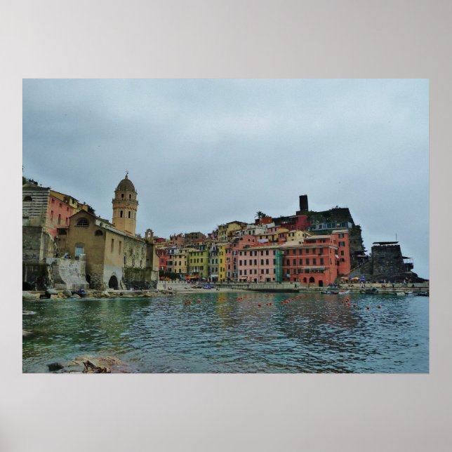 Póster Vernazza, Cinque Terre, Italia (Frente)