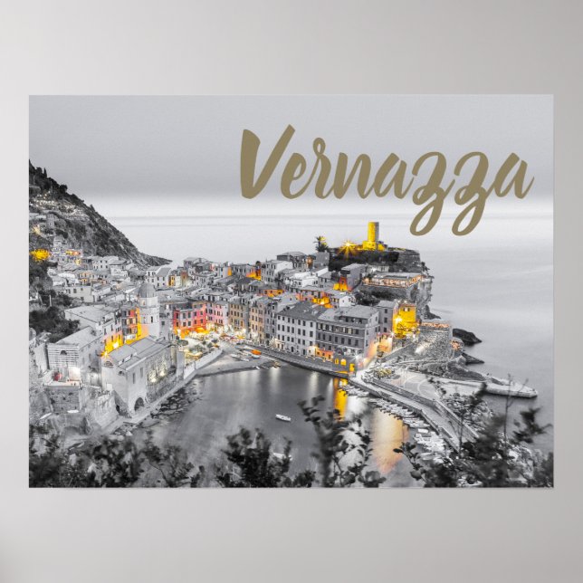 Póster Vernazza Cinque Terre Liguria Regalo Bella Artes d (Frente)
