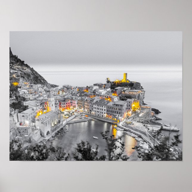 Póster Vernazza Cinque Terre Liguria Regalo Bella Artes d (Frente)