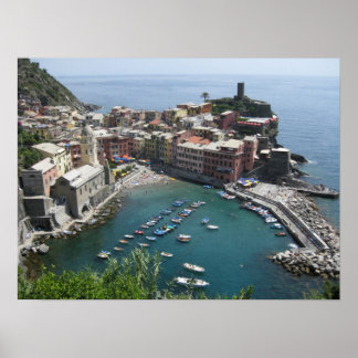 Póster Vernazza desde arriba
