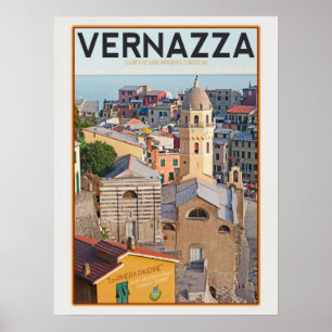 Póster Vernazza - Iglesia de Santa Margherita de Antiochi