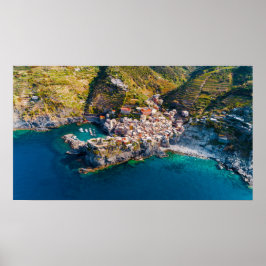 PÓSTER VERNAZZA, ITALIA - ESCENA COSTERA