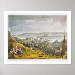 Póster Vernon, de 'Views on the Seine', grabado por Tho