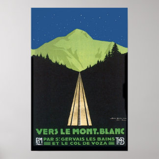 Póster Vers Le Mont. Blanc