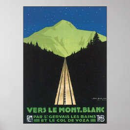 Póster Vers Le Mont. Blanc