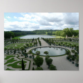 Póster Versailles Garden Orangerie Foto Poster Francia