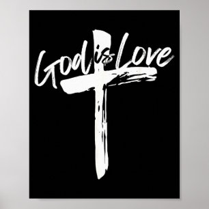 Póster Versículo Bíblico Juan 4_8 Dios Es Amor Fe Cristia