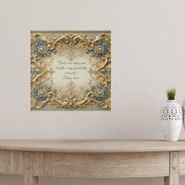 Póster Versículos de la Biblia personalizables victoriano
