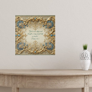 Póster Versículos de la Biblia personalizables victoriano