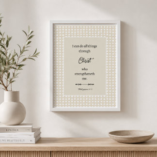 Póster Versículos personalizados de la Biblia para tiempo