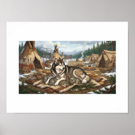 Póster Versión 2 de Malamute Mother