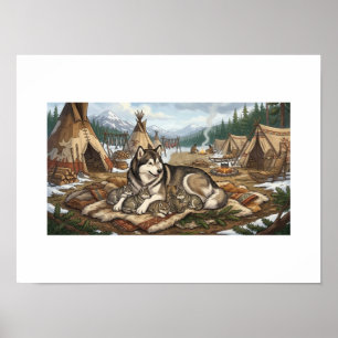 Póster Versión 2 de Malamute Mother