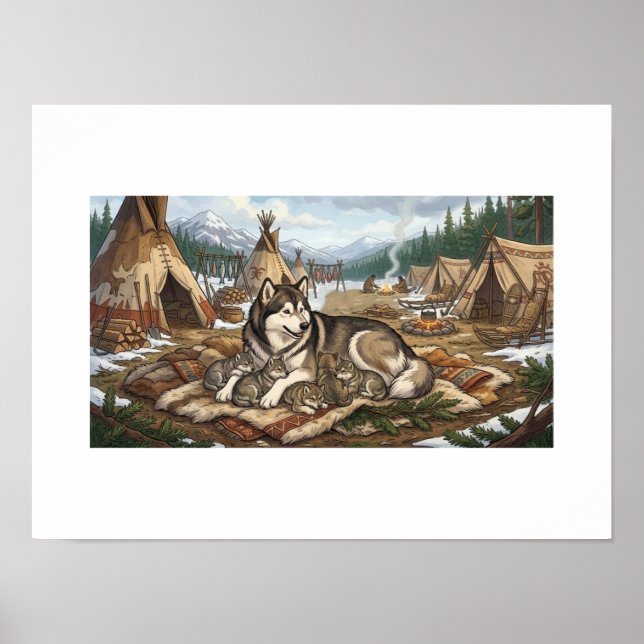 Póster Versión 2 de Malamute Mother (Frente)