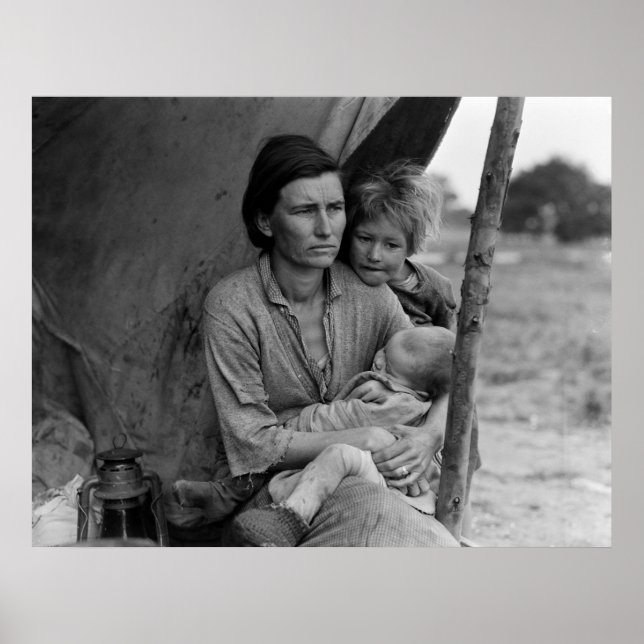 Póster Versión alternativa de la madre migrante (Frente)