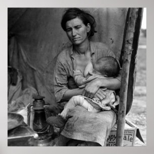 Póster Versión alternativa de la madre migrante