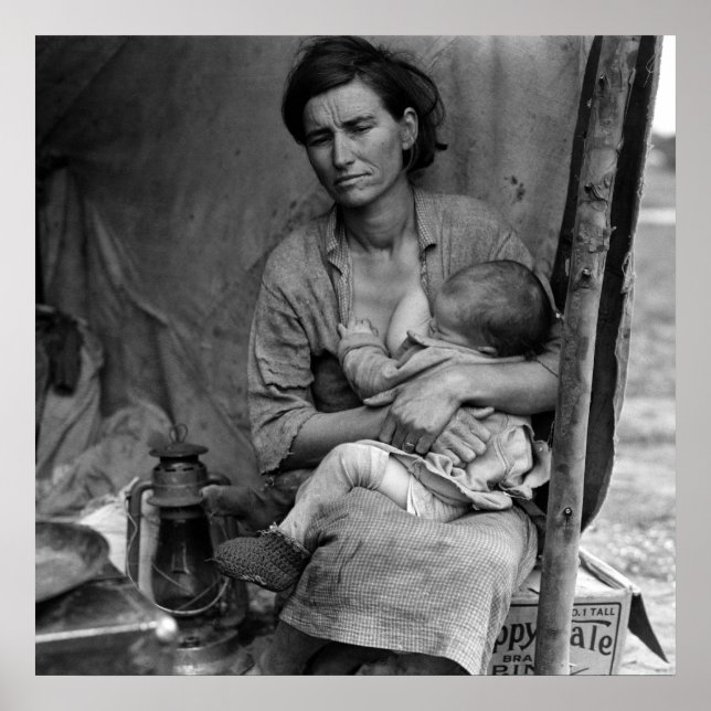 Póster Versión alternativa de la madre migrante (Frente)