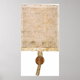 Póster Versión de la Carta Magna ORIGINAL 1297