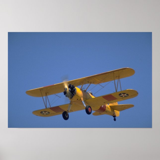 Póster Versión de la Marina de Estados Unidos, Stearman N (Frente)