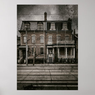 Póster Versión de película antigua de Carlton Street No 9