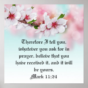 Póster Verso de la Biblia