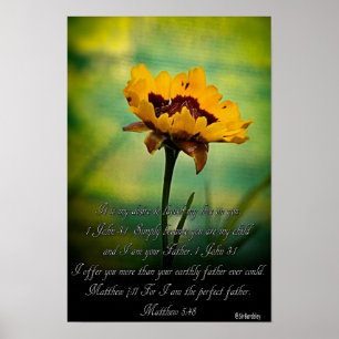 Póster verso de la biblia 8x10