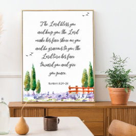 Póster Verso de la Biblia - bendición: El poster de las E