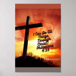 Póster Verso de la Biblia Cristiana poster