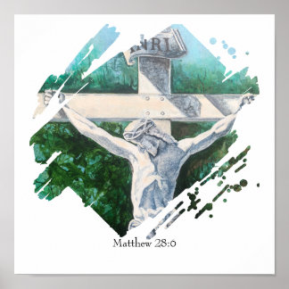 Póster Verso de la Biblia Él es creencia creciente