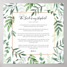 Verso de la Biblia, el Señor es mi Pastor, Salmo 2