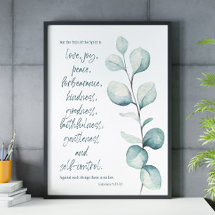 Póster Verso de la Biblia Galatians deja las escrituras