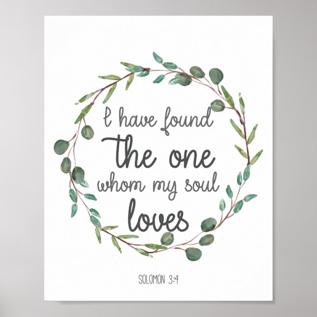 Póster Verso de la Biblia he encontrado uno (Frente)