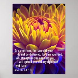 Póster Verso de la Biblia Inspiradora personalizado