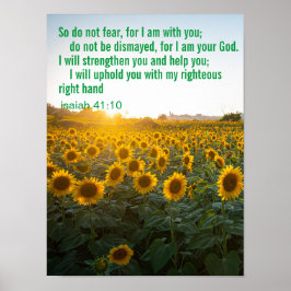 Póster Verso de la Biblia Inspiradora personalizado