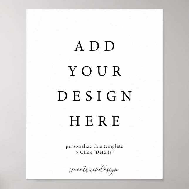 Póster vertical de 8x10" (Frente)