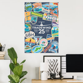 Póster vertical del 25 aniversario de Tradewind
