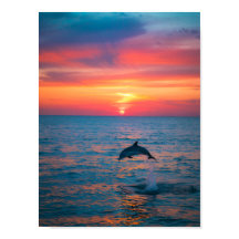 Póster vertical editable de buceo de delfines | Pa