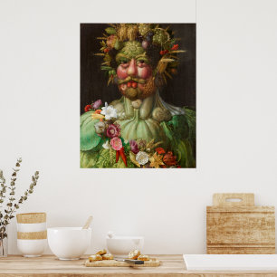 Póster Vertumnus Giuseppe Arcimboldo