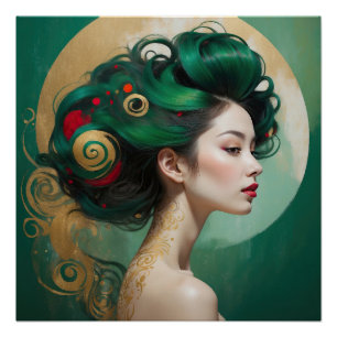 Póster "Vesendra" - Belleza esculpida, musa eterna