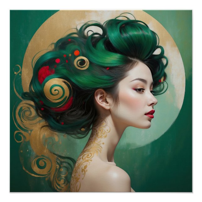 Póster "Vesendra" - Belleza esculpida, musa eterna (Anverso)