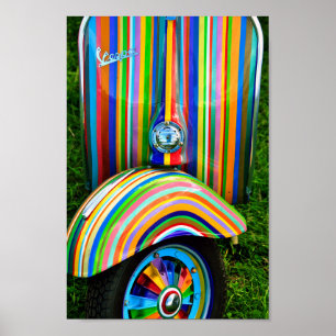 Póster Vespa Piaggio Moto Scooter Italiano