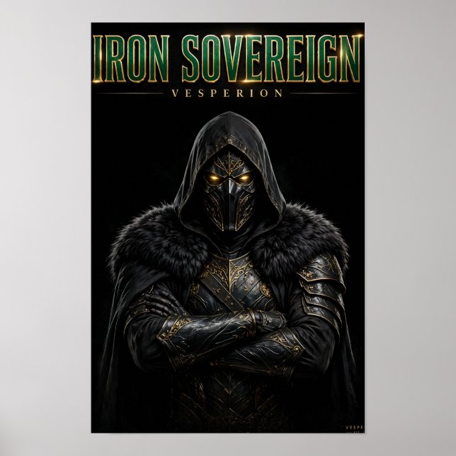 Póster Vesperion — Soberano de Hierro (Frente)