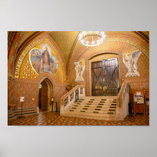 Póster Vestibulo de la Iglesia de Matías, Budapest, Hungr