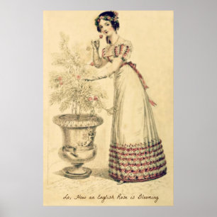 Póster Vestido de bola de la regencia de Jane Austen