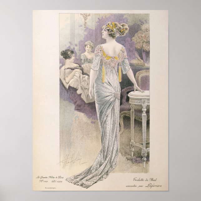 Póster Vestido de bolas de 'Les Grandes Modes de Paris' (Frente)