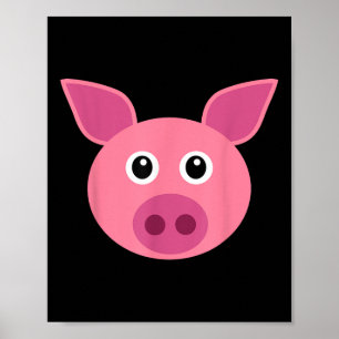Póster Vestido De Cerdo Halloween Pretende Que Soy Un Cer