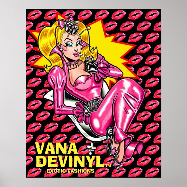 Póster Vestido de goma Vana DeVinyl™ (Frente)