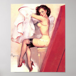 Póster Vestido de la sala de acolchamiento