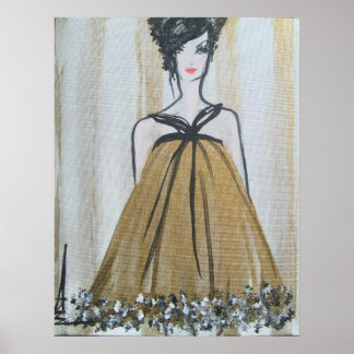 Póster Vestido de muñeca bebé