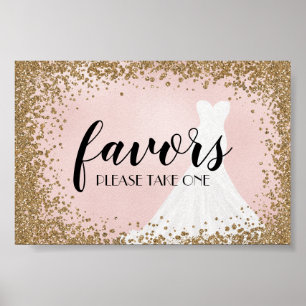 Póster Vestido de Novia Brillante con Purpurina Regalos p