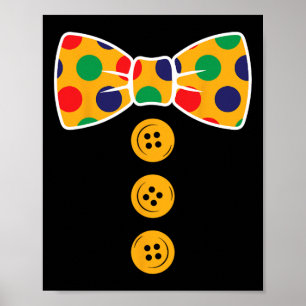 Póster Vestido De Payaso Halloween Funny Circus Clown Reg